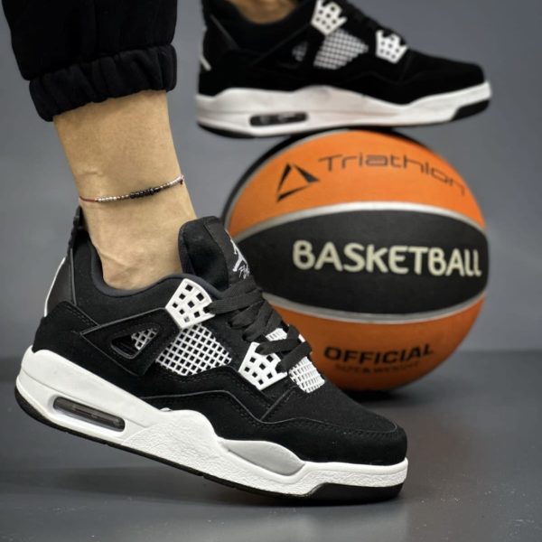 jordan 4 black white