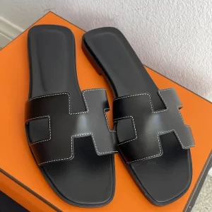Hermes Oran Sandals - Μαύρο