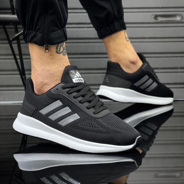 adidas black white